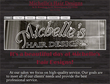 Tablet Screenshot of michelleshairdesigns.com